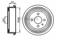 Тормозный барабан BOSCH 0 986 477 018