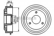 Тормозный барабан BOSCH 0 986 477 066