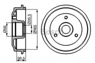 Тормозный барабан BOSCH 0 986 477 118