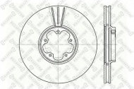 Тормозной диск STELLOX 6020-2544V-SX