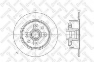 Тормозной диск STELLOX 6020-3616-SX
