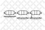 Комплект тормозных колодок STELLOX 890 012L-SX