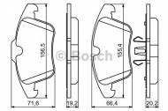 Комплект тормозных колодок BOSCH 0 986 494 246