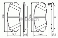 Комплект тормозных колодок BOSCH 0 986 494 279