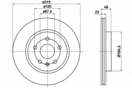 Тормозной диск HELLA PAGID 8DD 355 116-061
