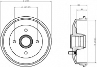 Тормозный барабан HELLA PAGID 8DT 355 300-171
