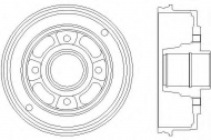 Тормозный барабан HELLA PAGID 8DT 355 300-351