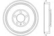 Тормозный барабан HELLA PAGID 8DT 355 300-421