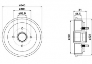 Тормозный барабан HELLA PAGID 8DT 355 300-601