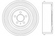 Тормозный барабан HELLA PAGID 8DT 355 301-591