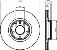 Тормозной диск HELLA PAGID 8DD 355 107-511