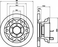 Тормозной диск HELLA PAGID 8DD 355 106-361