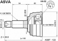Шарнирный комплект ASVA HN-32