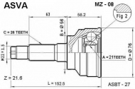 Шарнирный комплект ASVA MZ-08