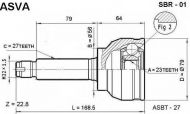 Шарнирный комплект ASVA SBR-01