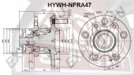 Ступица колеса ASVA HYWH-NFRA47