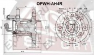 Ступица колеса ASVA OPWH-AH4R