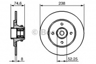 Тормозной диск BOSCH 0 986 479 281