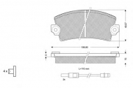 Комплект тормозных колодок PROCODIS FRANCE PF10431