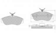 Комплект тормозных колодок PROCODIS FRANCE PF1127