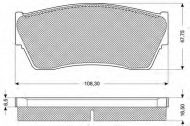 Комплект тормозных колодок PROCODIS FRANCE PF1179