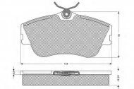Комплект тормозных колодок PROCODIS FRANCE PF1182