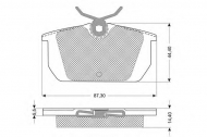 Комплект тормозных колодок PROCODIS FRANCE PF1201