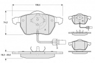 Комплект тормозных колодок PROCODIS FRANCE PF1313