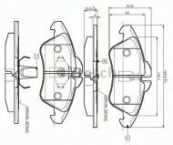 Комплект тормозных колодок BOSCH 0 986 TB2 030