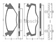 Комплект тормозных колодок BOSCH 0 986 TB2 091