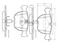 Комплект тормозных колодок BOSCH 0 986 TB2 292