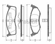 Комплект тормозных колодок BOSCH 0 986 TB2 302
