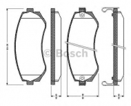 Комплект тормозных колодок BOSCH 0 986 TB2 632