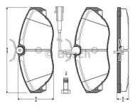 Комплект тормозных колодок BOSCH 0 986 TB2 711