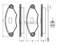 Комплект тормозных колодок BOSCH 0 986 TB2 761