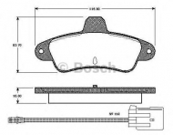 Комплект тормозных колодок BOSCH 0 986 TB2 242