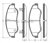 Комплект тормозных колодок BOSCH 0 986 TB2 366