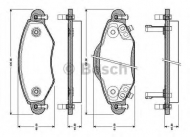 Комплект тормозных колодок BOSCH 0 986 TB2 443