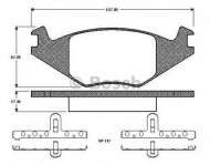Комплект тормозных колодок BOSCH 0 986 TB2 538