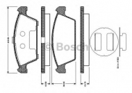 Комплект тормозных колодок BOSCH 0 986 TB2 702
