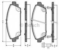 Комплект тормозных колодок BOSCH 0 986 TB2 784