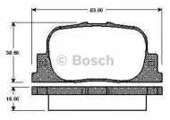 Комплект тормозных колодок BOSCH 0 986 TB2 823