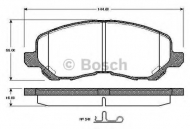 Комплект тормозных колодок BOSCH 0 986 TB2 825