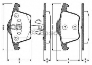 Комплект тормозных колодок BOSCH 0 986 TB2 863