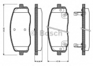 Комплект тормозных колодок BOSCH 0 986 TB2 891