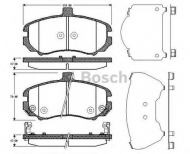 Комплект тормозных колодок BOSCH 0 986 TB3 040