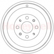 Тормозный барабан BENDIX 329262B