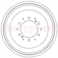 Тормозный барабан BENDIX 329272B