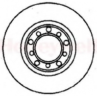 Тормозной диск BENDIX 561166B