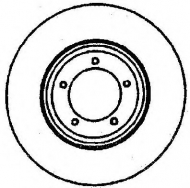 Тормозной диск BENDIX 561282B
